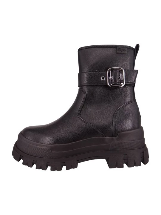 Foto van product Enkellaarsjes met plateauzool Buffalo zwart