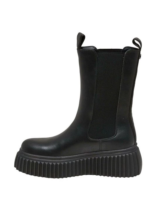 Foto van product Enkellaarsjes met plateauzool Buffalo zwart