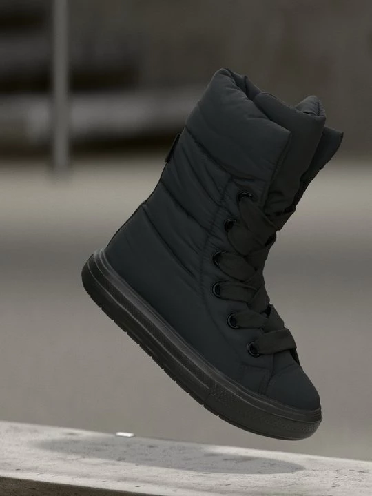 Foto van product Enkellaarsjes met plateauzool Converse zwart
