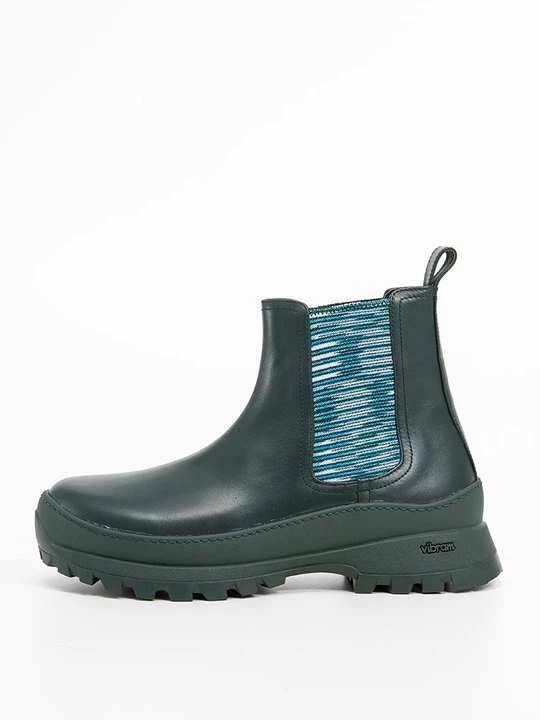 Foto van product Enkellaarsjes met plateauzool Missoni donkergroen