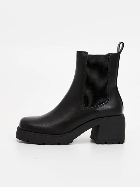Foto van product Enkellaarsjes met plateauzool Steve Madden zwart