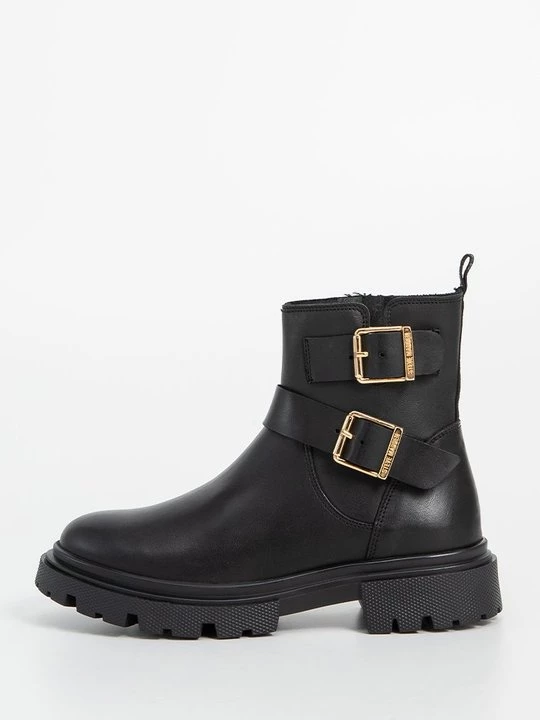 Foto van product Enkellaarsjes met plateauzool Steve Madden zwart