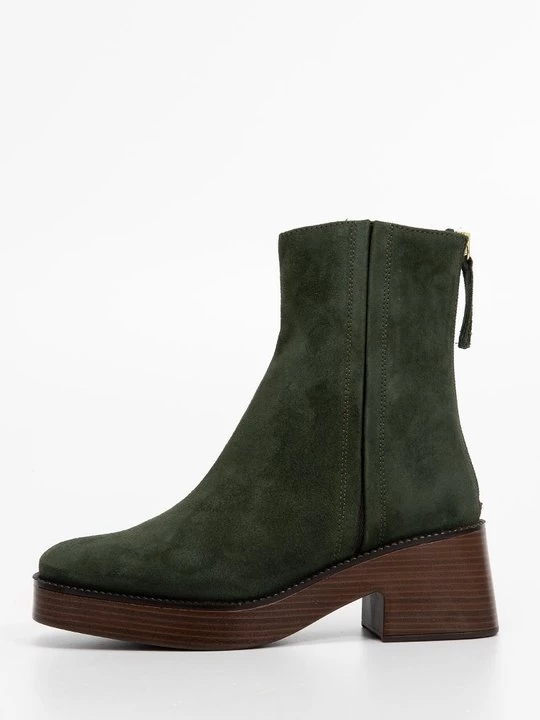 Foto van product Enkellaarsjes met plateauzool Unisa groen