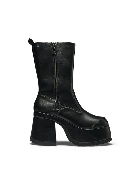 Foto van product Enkellaarsjes met sleehak Koi Footwear zwart
