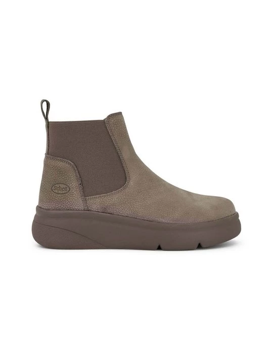 Foto van product Enkellaarsjes met sleehak Scholl taupe