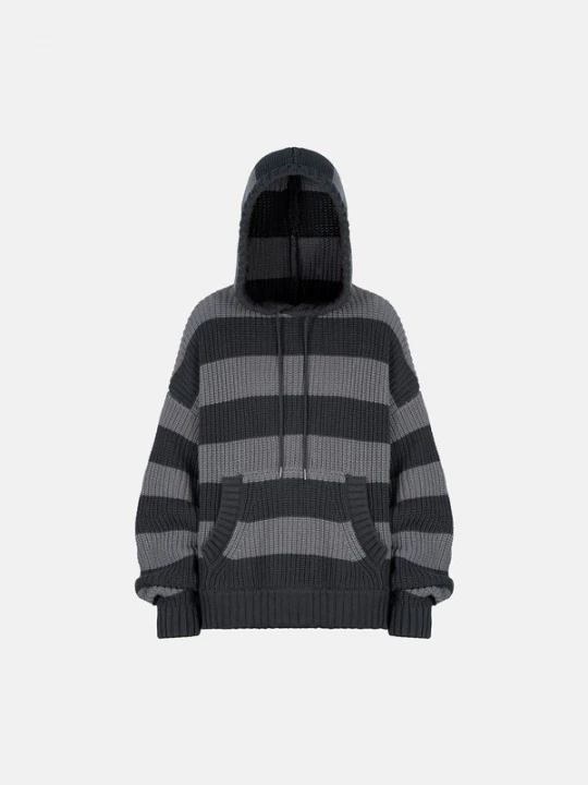 Foto van product ENRAGE Oversized trui 'SWEATER HOODIE' donkergrijs