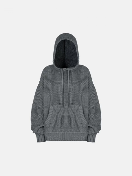 Foto van product ENRAGE Oversized trui 'SWEATER HOODIE' grijs
