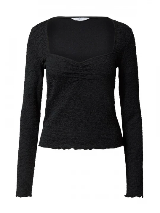 Foto van product Envii Shirt 'LAURA' zwart gemêleerd