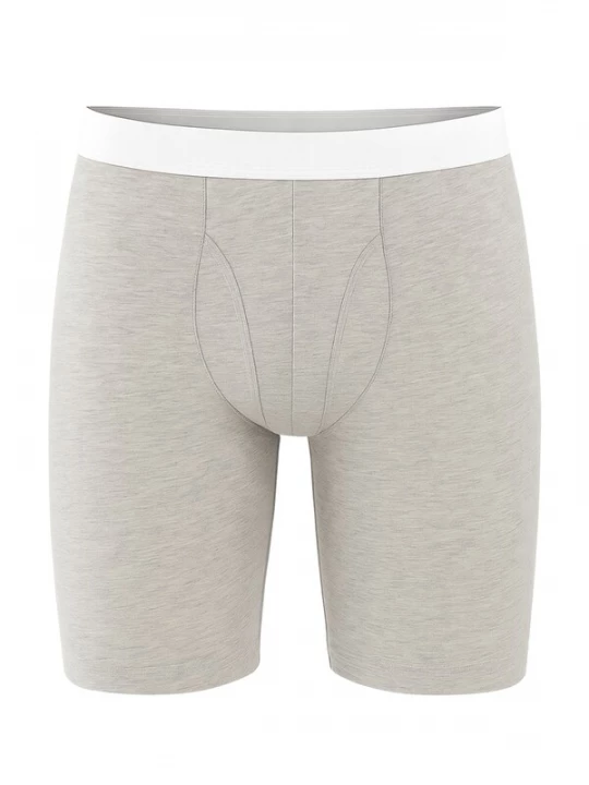 Foto van product Erdem Boxershorts grijs gemêleerd / wit