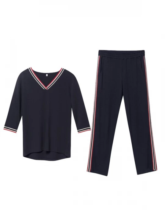 Foto van product Erdem Trainingspak navy / cranberry / wit