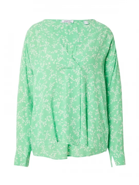 Foto van product ESPRIT Blouse lichtgroen / wit