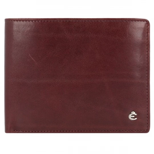 Foto van product Esquire Portemonnee 'Toscana' bruin / zilver