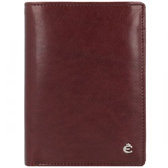 Foto van product Esquire Portemonnee 'Toscana' donkerbruin / zilver