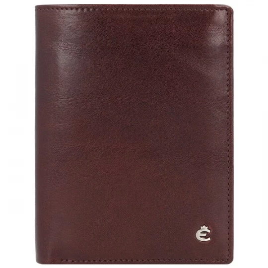 Foto van product Esquire Portemonnee 'Toscana' donkerbruin / zilver