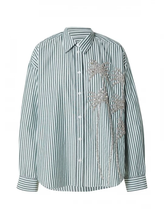 Foto van product Essentiel Antwerp Blouse 'KASPER' groen / zwart / wit