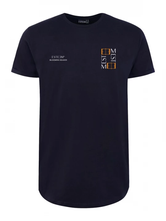 Foto van product ESTEEM Shirt antraciet / oranje / wit