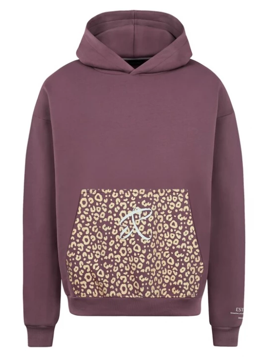 Foto van product ESTEEM Sweatshirt ' Leo Aesthetics ' beige / mauve / wit