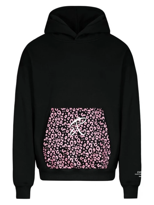 Foto van product ESTEEM Sweatshirt 'Leo Aesthetics' pink / zwart