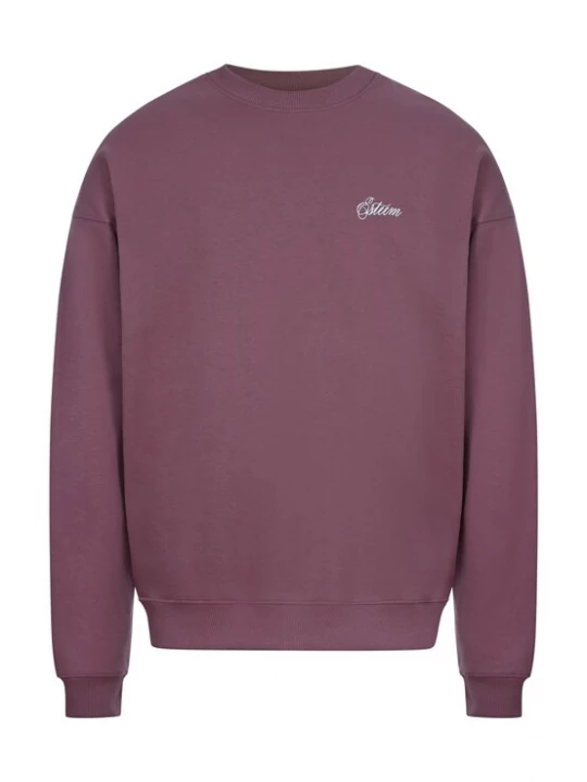 Foto van product ESTEEM Sweatshirt ' Signature Oversized ' mauve