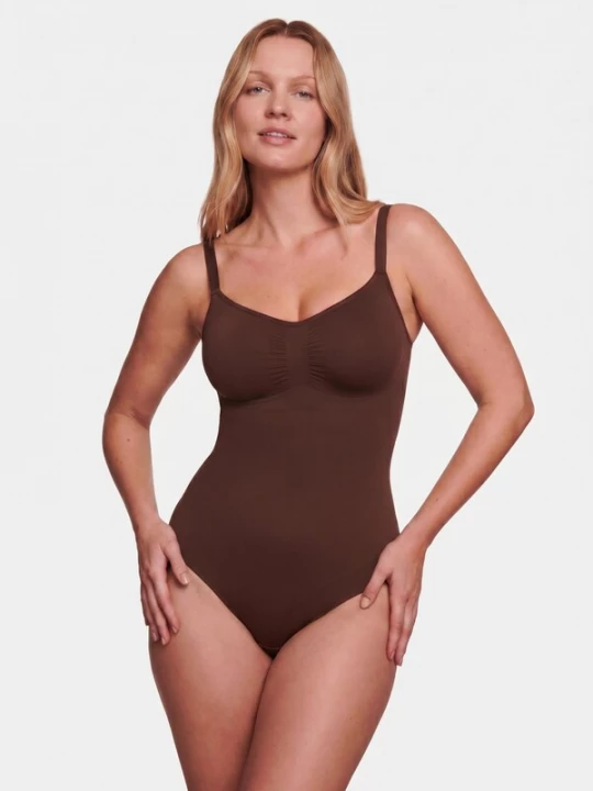 Foto van product ESTRELL Shapingbody 'Shaping bodysuit Sculpting Shapewear Thong Body – Sleeveless' bruin