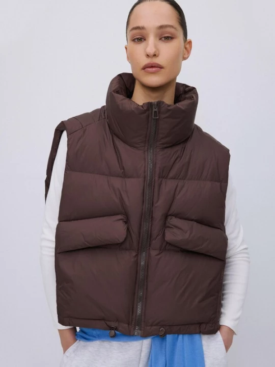 Foto van product Estro Bodywarmer '83101' donkerbruin
