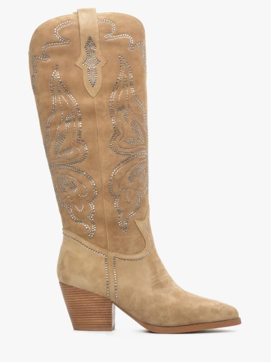 Foto van product Estro Cowboylaarzen '092-11' beige