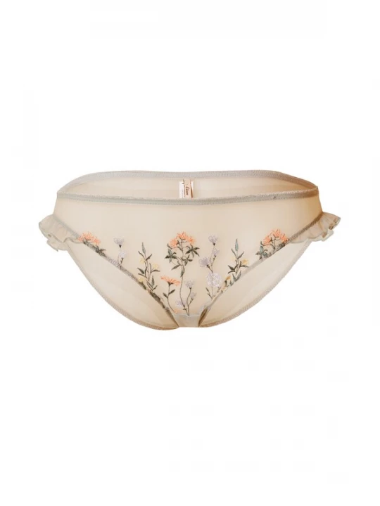 Foto van product ETAM Slip 'JARDIN' lichtblauw / groen / abrikoos / wit