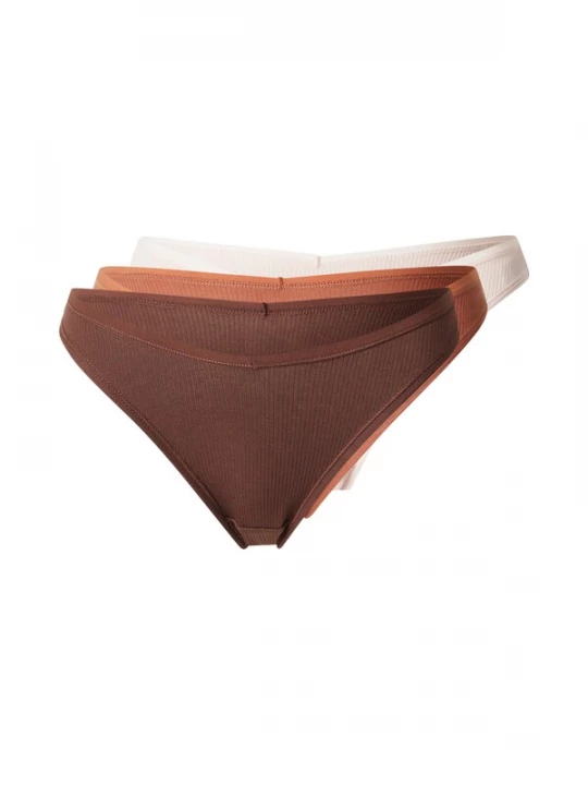 Foto van product ETAM String 'John' beige / chocoladebruin / pastelrood
