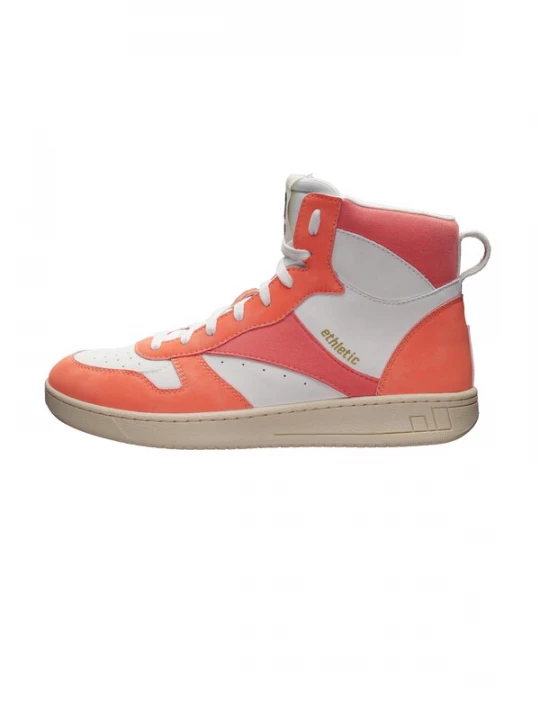 Foto van product Ethletic Sneakers hoog 'Carl' koraal / wit