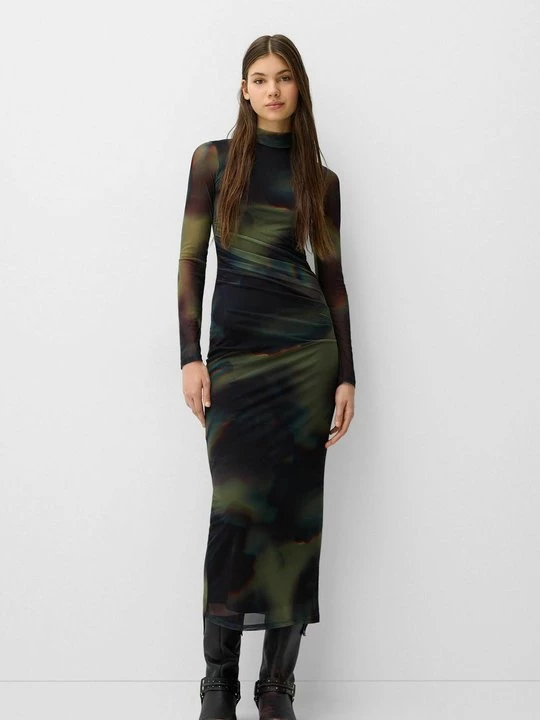 Foto van product Etui-jurk Bershka wintergroen