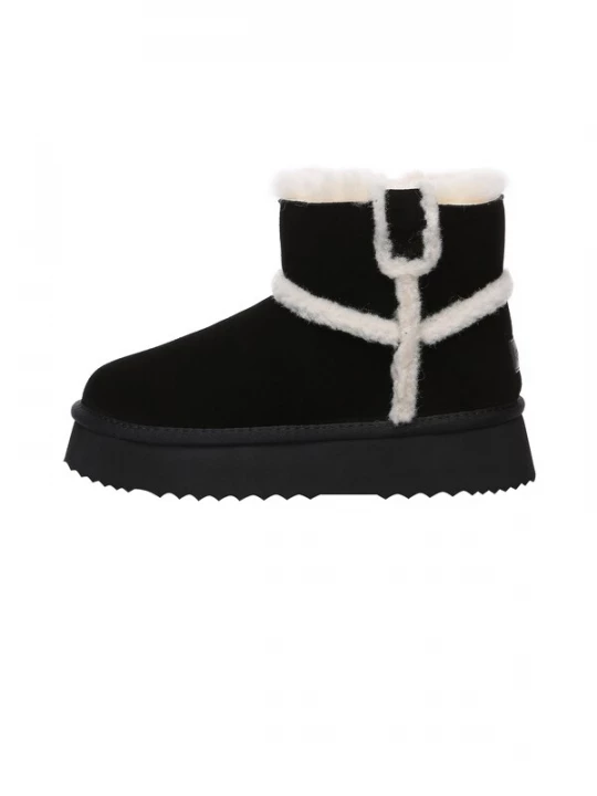 Foto van product Everau Boots 'Barren' zwart / wolwit