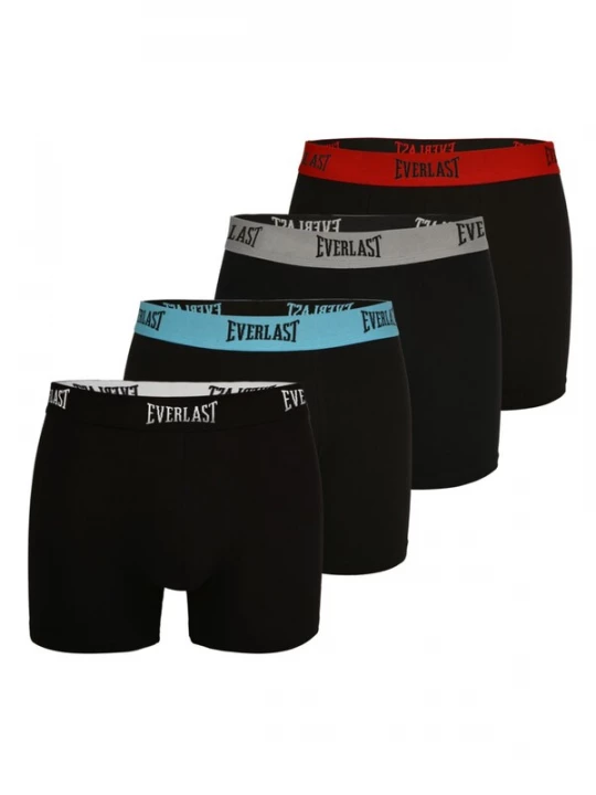 Foto van product Everlast Boxershorts 'Everlast 4er Pack - Herren Boxershorts aus Baumwolle, Unterhosen für Männer' zwart