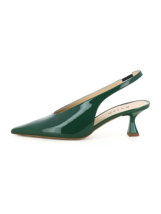 Foto van product EVITA Slingpumps 'PERLA' donkergroen