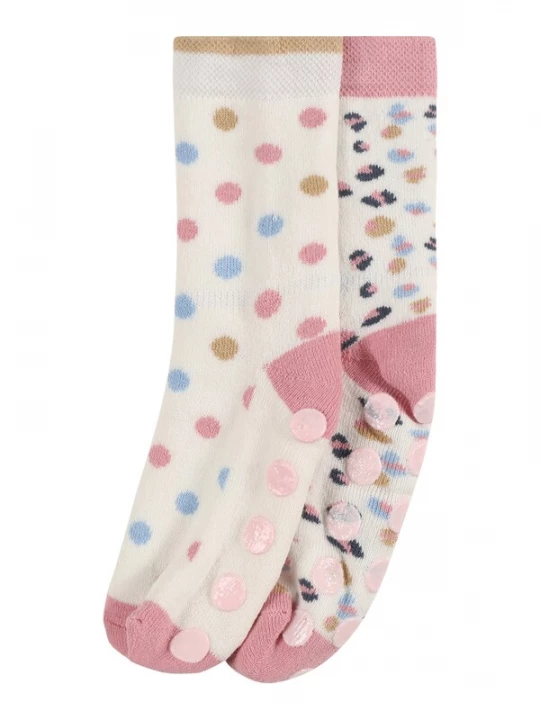 Foto van product EWERS Sokken donkerbeige / smoky blue / rosé / natuurwit