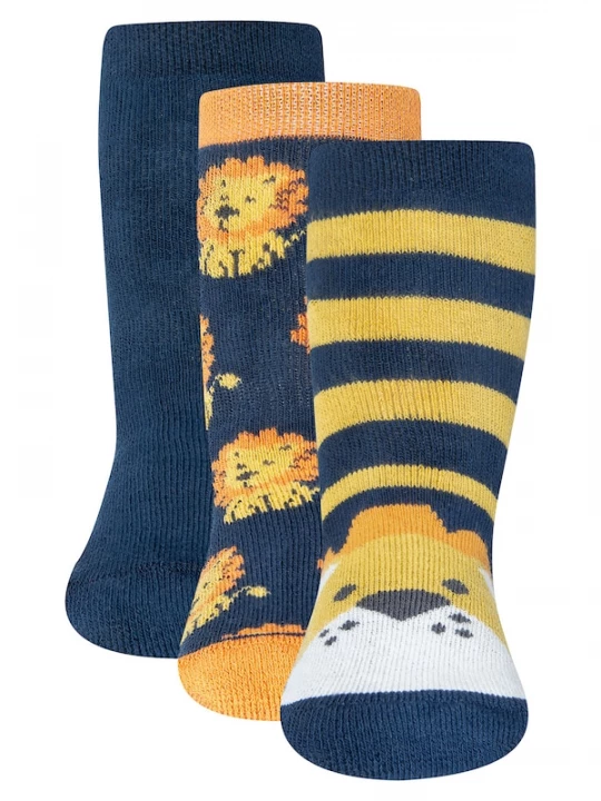 Foto van product EWERS Sokken donkerblauw / geel / oranje / wit