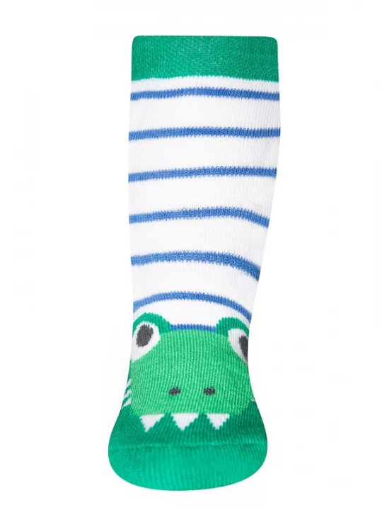 Foto van product EWERS Sokken 'Krokodil' blauw / groen / natuurwit