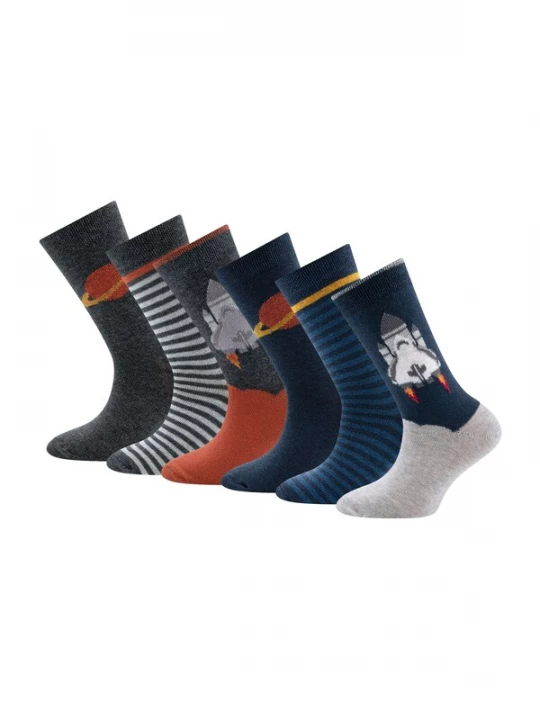 Foto van product EWERS Sokken navy / roestbruin / antraciet / grijs gemêleerd