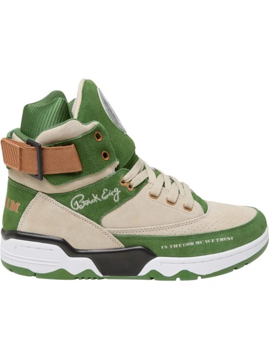 Foto van product Ewing Sneakers hoog 'Rakim' sand / bruin / groen / wit