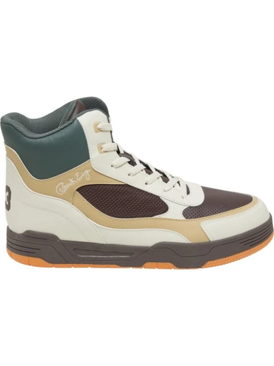 Foto van product Ewing Sneakers hoog 'Rebound' sand / donkerbruin / donkergroen / wit
