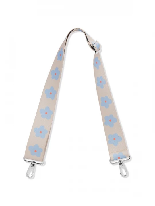 Foto van product Expatrié Accessoires voor tassen 'Jeanne' beige / lichtblauw / oranje