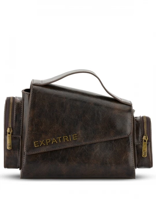Foto van product Expatrié Schoudertas 'Hunter' bruin