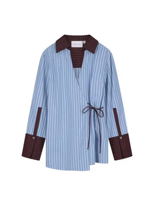 Foto van product Fabienne Chapot Blouse blauw / bruin