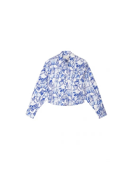 Foto van product Fabienne Chapot Blouse blauw / wit