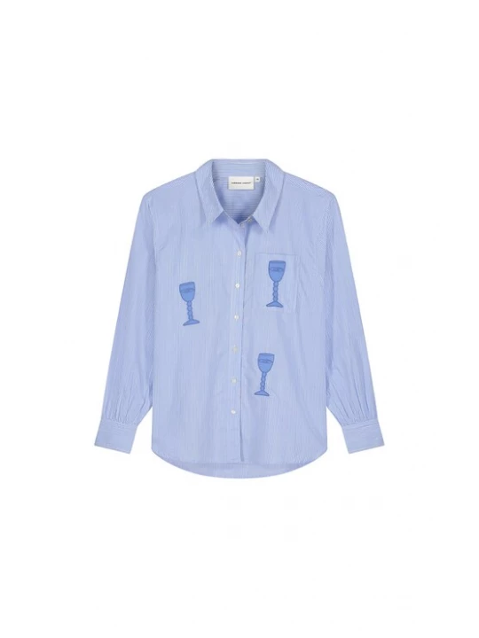 Foto van product Fabienne Chapot Blouse lichtblauw / wit