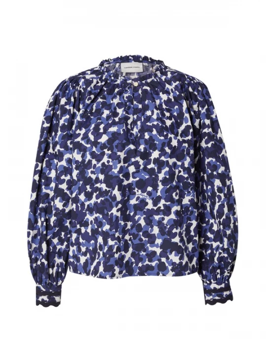 Foto van product Fabienne Chapot Blouse navy / enziaan / wit