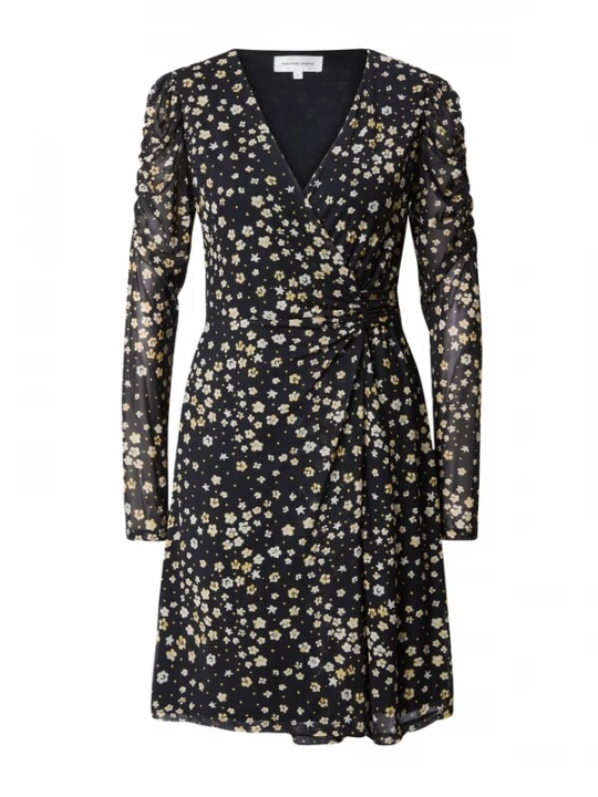 Foto van product Fabienne Chapot Jurk 'Flake' geel / lichtgeel / zwart