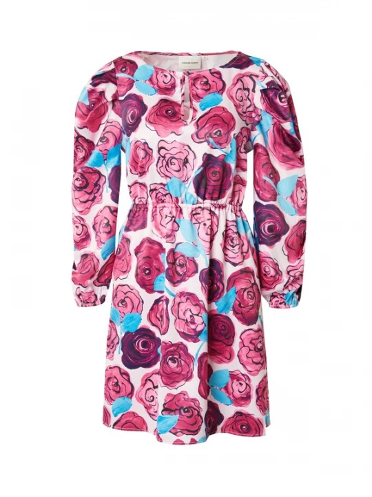Foto van product Fabienne Chapot Jurk 'Sarina' blauw / pink / zwart