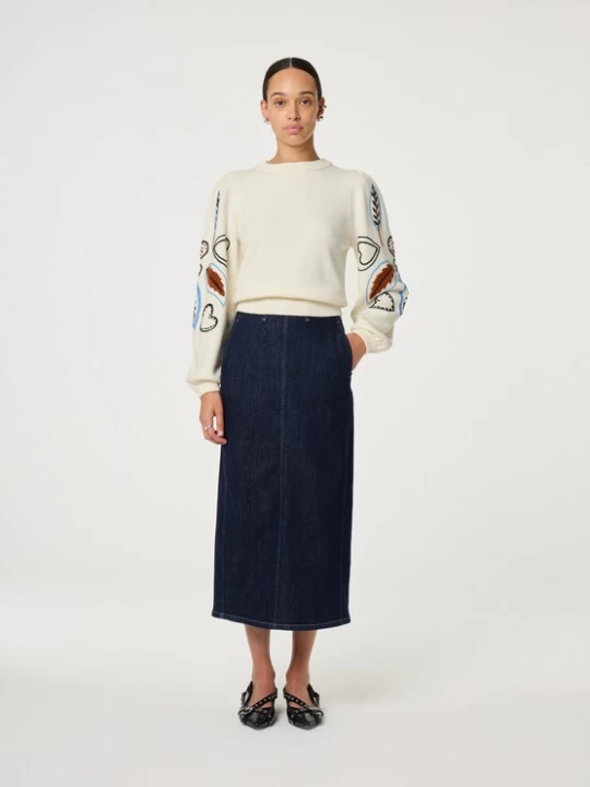 Foto van product Fabienne Chapot Trui crème / blauw / bruin / zwart