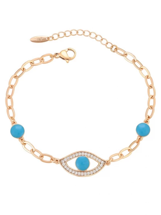 Foto van product faina Armband blauw / rose-goud