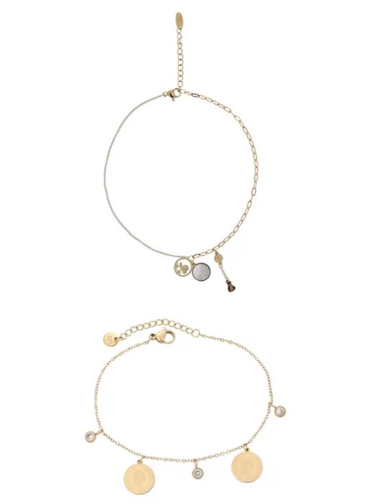 Foto van product faina Armband goud / parelwit